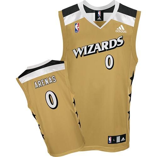 Men Custom Washington Wizards Jerseys Customized Yellow NBA Jerseys